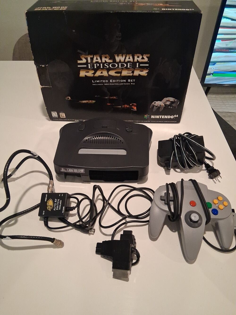 Nintendo 64 N64 Star Wars Episode I Racer Boxed Bundle TESTED WORKS PERFECTLY